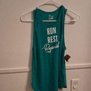 Old Navy Green Cut Out Sleeveless Tank Top
